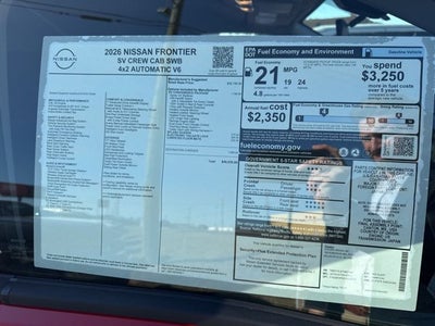 2026 Nissan Frontier SV