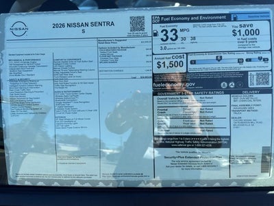 2026 Nissan Sentra S